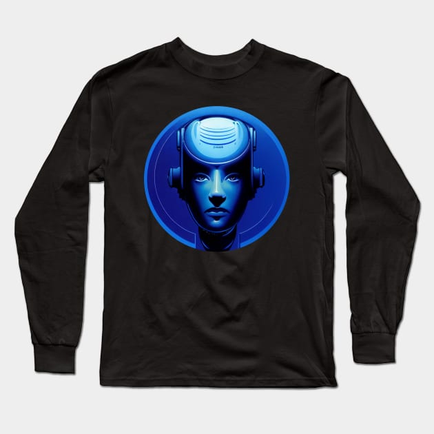 A female servant robot Long Sleeve T-Shirt by Pikantz